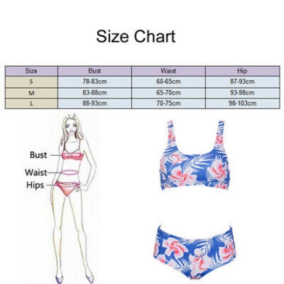 Sexy and Chic Blue/Pink Floral Bikini - Picture 6 of 8